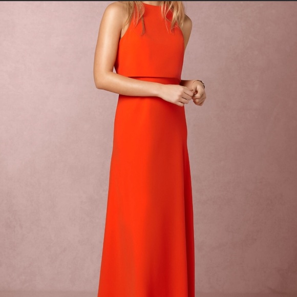 Jill Stuart Dresses & Skirts - Jill Stuart - Iva Crepe dress, maxi in tangerine